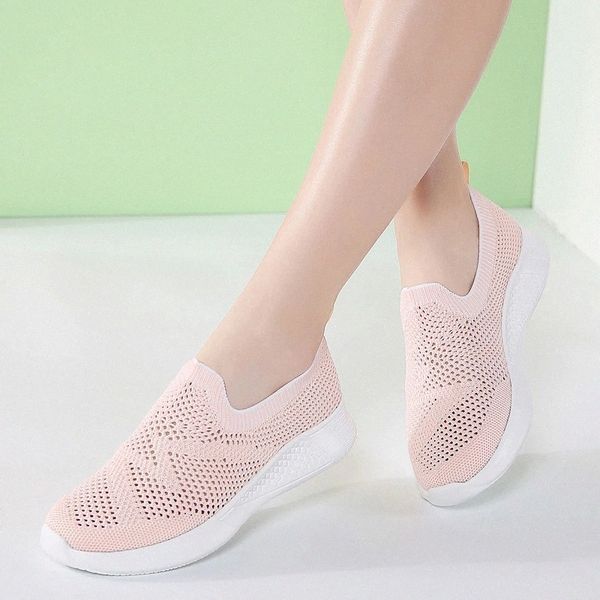 

2020 spring women flat slip on shoes super light mesh sneakers summer loafers chaussures femme basket flats shoes #jl4v