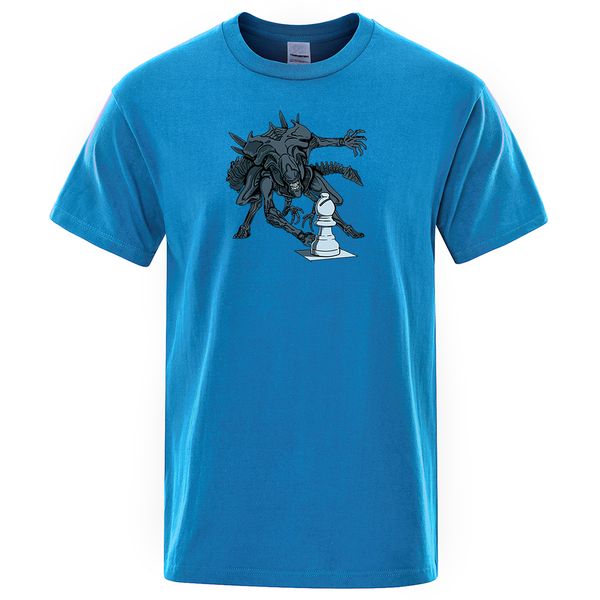 

horror movie aliens printied summer o neck for short sleeve fashion tee oversize streetwear sport hooded sweatshirt hoodie men t shirt