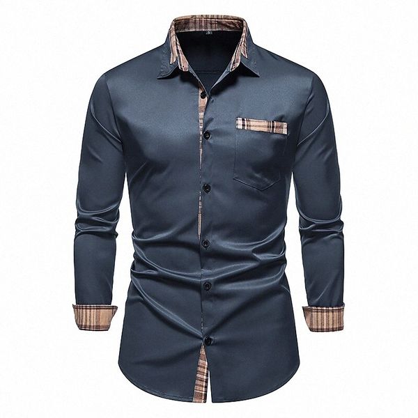 

men's shirt other prints color block plus size button down collar daily long sleeve fashion wine white black t3cp#