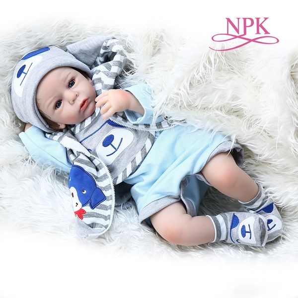 

50cm bebe lifelike doll reborn baby boy doll realistic silicone soft touch adorable real newborn baby size cuddly baby weighte 1011