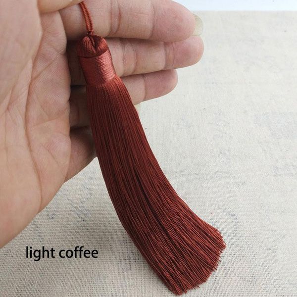 

wholesale 12pcs lot 12cm tassels with hanging ring silk sewing tassel trim decorative key tassels for curtains home decoration h jllxdz