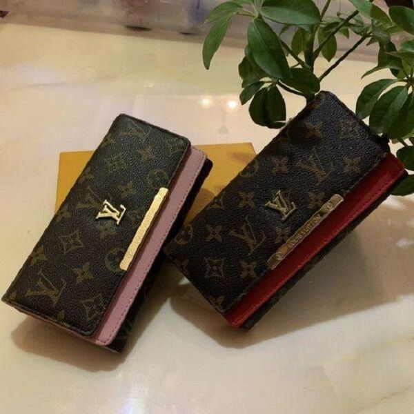 

excellent luxury long wallet multicolor designers coin purse card holder women men lv louis vuitton handbag zipper pocket, Red;black