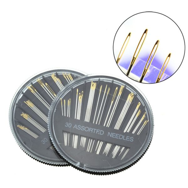 

30pcs assorted hand sewing needles embroidery mending craft quilt sew case