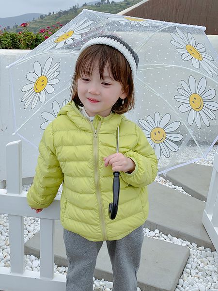 

82020 girls' new winter wear korean lightweight children's off season boys' fashion 90 down baby jacket 9, Blue;gray