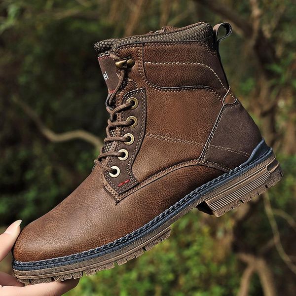 

boots winter fashion sneakers mens high footwear sneaker zapatos hombre sale outdoor shoe man casual altos sports sport for a, Black