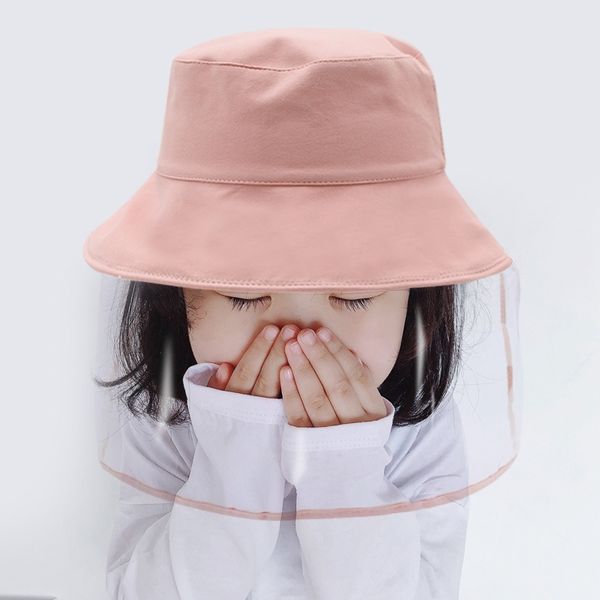 

teelynn children protective hat kids anti-dust anti-droplet dustproof summer visor hat cotton outdoor spittle bucket hat t200605, Blue;gray