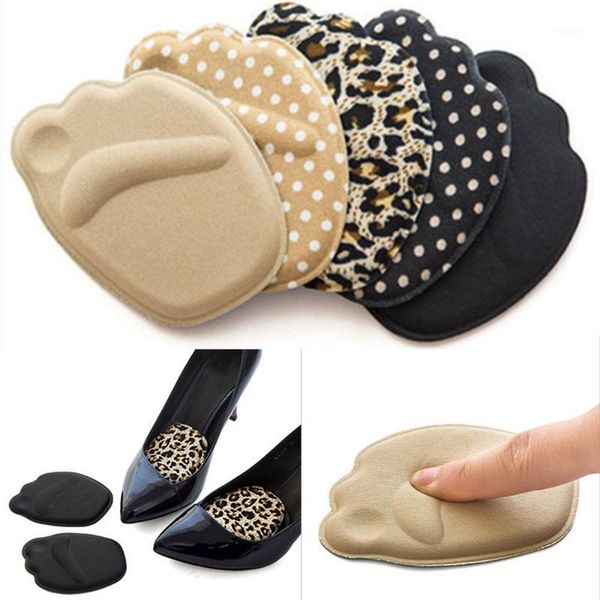 

shoes materials 1 pair sole high heel foot cushions forefoot anti-slip insole breathable pad soft inserts insoles1, Black