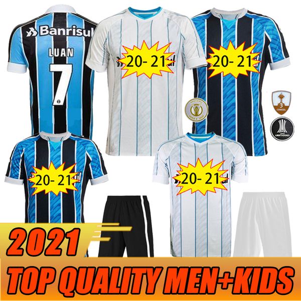 

2021 new gremio geromel mens soccer jerseys kannemann luan azevedo evrton home away football shirts club camisetas de futebol uniforms, Black;yellow
