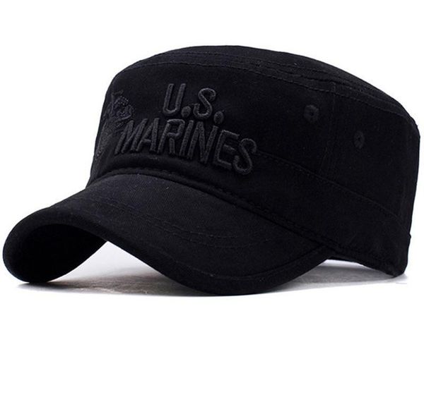 

2020 united states us marines corps cap hat hats camouflage flat hat men cotton hhat usa nav sqcvgm beauty888, Blue;gray