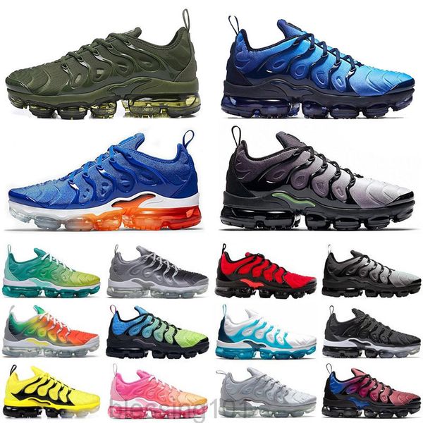 

tn plus casual shoes men women wool grey game royal tropical sunset creamsicle designer sneakers sport shoes size 36-46 bt1t, Black