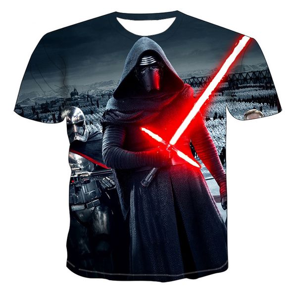 

future mecha theme 3d summer boy clothing 3d print shirts anime horror oversized men clothing