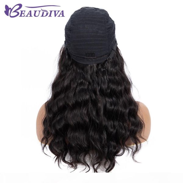 

beaudiva 4*4 lace frontal wigs pre plucked with baby hair peruvian body wave human hair wigs 4*4 lace wigs ing, Black;brown