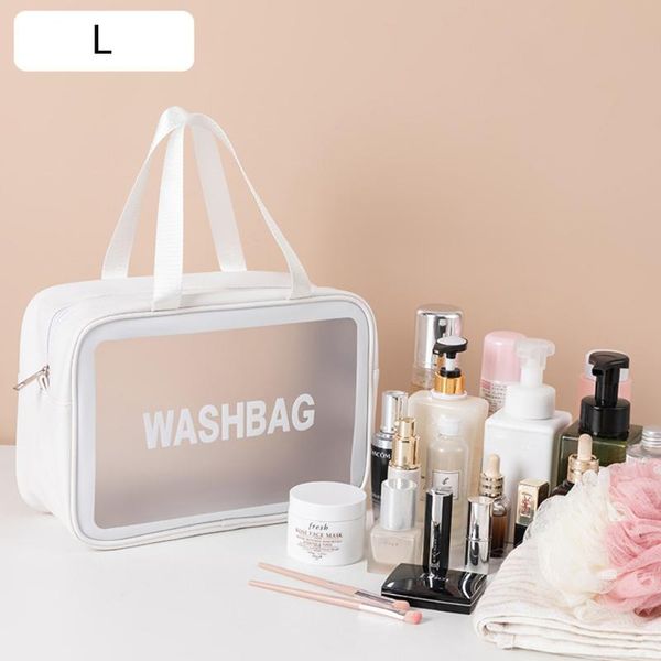 

cosmetic bag portable storage bag female frosted storage pu makeup large capacity wash frosted makeup