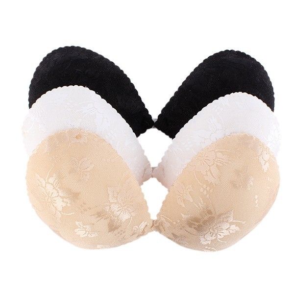 

dhl 200pcs new women lace flowers push up self adhesive invisible bra silicone bust strapless bra, Red;black