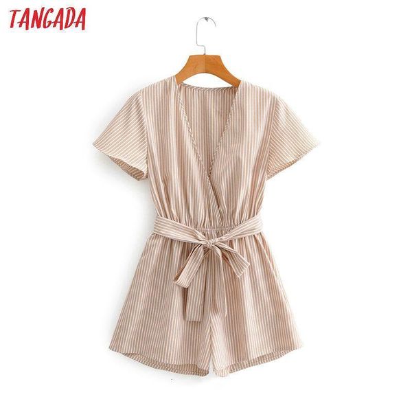 

fashion women striped print summer playsuit short sleeve with slash female beach playsuit 1f121 drop shipping, Black;white