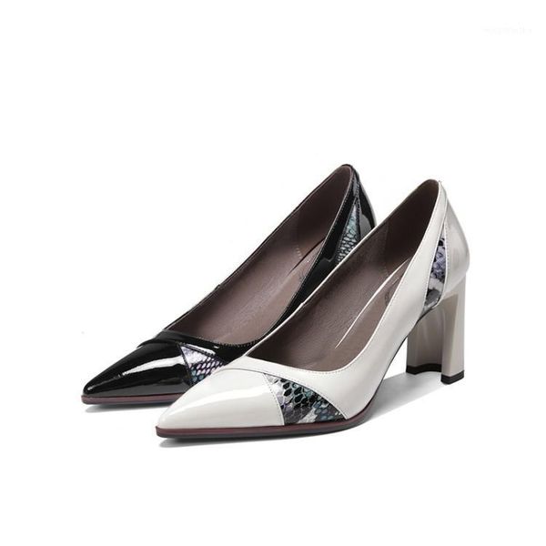 

dress shoes wedding office women's pointed chunky heel fashion 2021 style heels party (5cm-8cm) toe1, Black