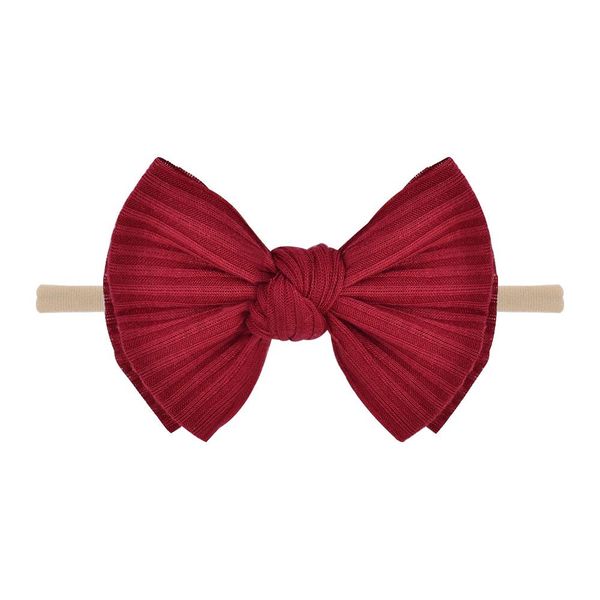 

1piece solid colors cotton hair bows baby headband soft headwrap for girls children samll bowknot kids hair accessories q sqckrk