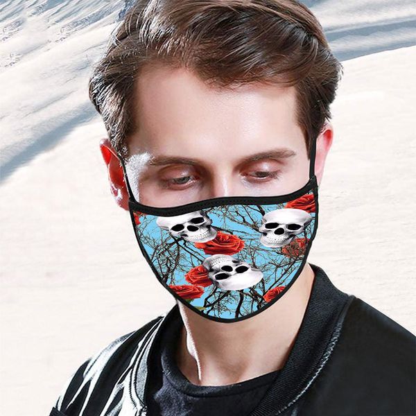 

mask proof masks fashion adjustable washable mouth protective face printed dust flower skull wmtjeg dh_niceshop