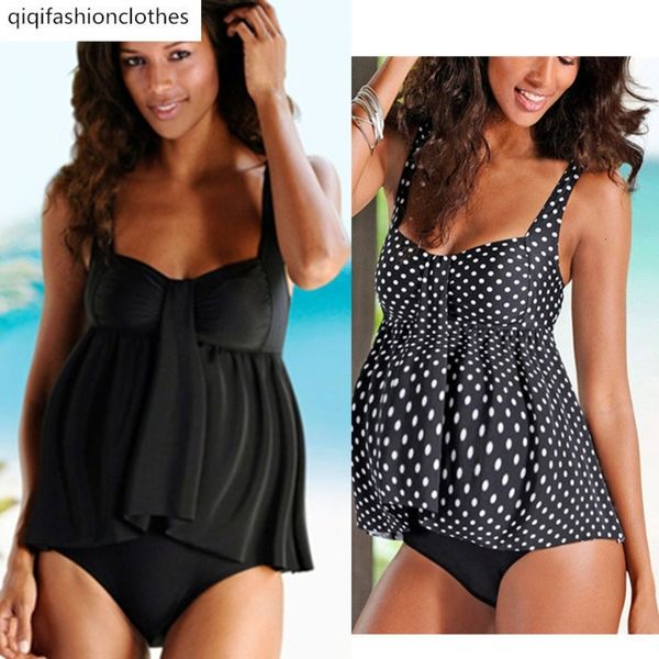 

single swimsuit for pregnant women, White;black