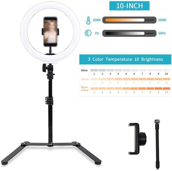 

flash heads ytom led ring lamp selfie light with phone holder stand camera studio fill for youtube makeup video pography1