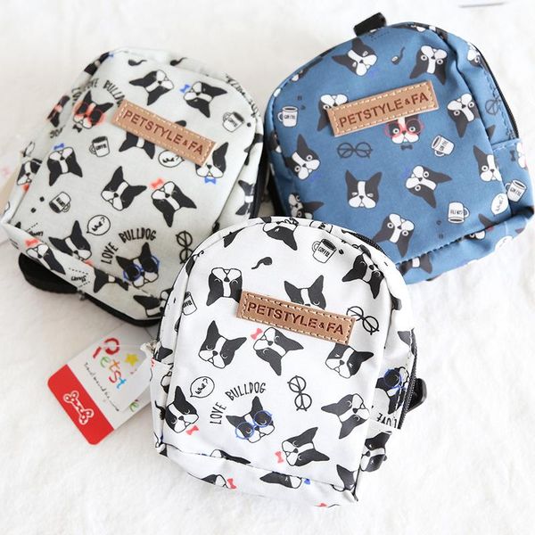 

printed bag pet backpack dog harnesses leashes set pet chest rope leading products for animals collar acessorios