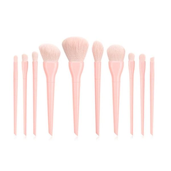

makeup brushes 10pcs luxury sets for foundation powder blush eyeshadow concealer lip eye brush cosmetics beauty tool
