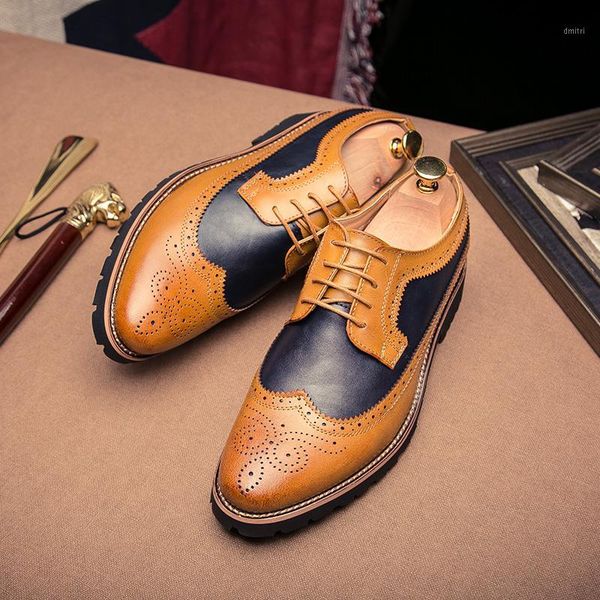 

cimim business formal fashion men dress shoes bullock comfortable casual shoes italy office men leather1, Black