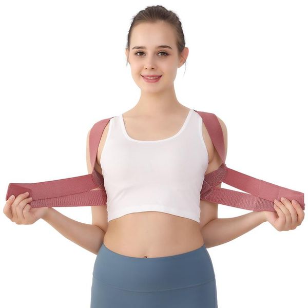 

aolikes new posture corrector women body shaper corset chest support belt shoulder brace back support correction, Black;blue