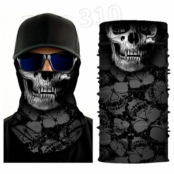 

skull print cycling multi-function headgear seamless magic scarf halloween party masks 20style t2i51113