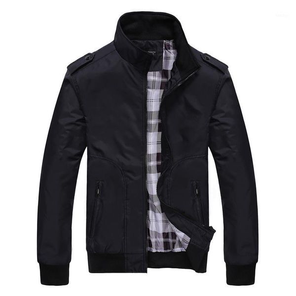 

2018 new men's jacket men autumn casual coat 2018 mens fashion windbreaker male khaki jackets clothes business overcoat 3xl 4xl1, Black;brown