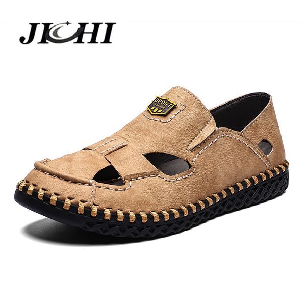 

men shoes comfortable men summer shoes sandals lightweight mens casual shoes big size 39-48 non-slip flat classic y200702, Black