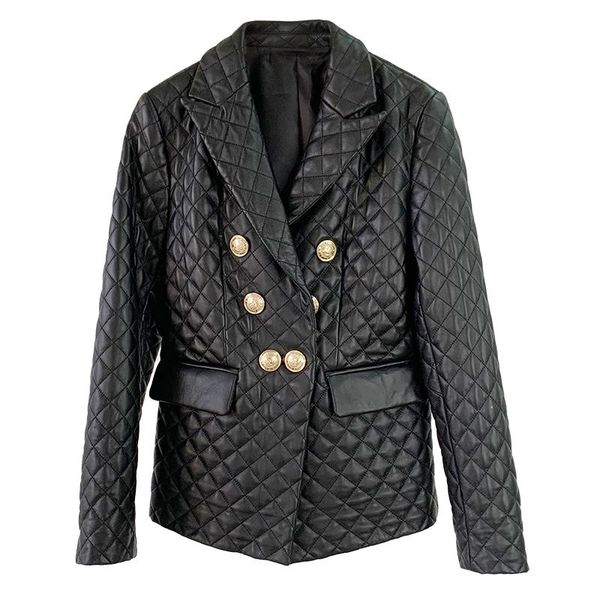 

2020 новый зимний из натуральной кожи пальто для женщин густой теплый vintage двойной брестед real овчины костюм куртка blazer верхняя одежд, Black