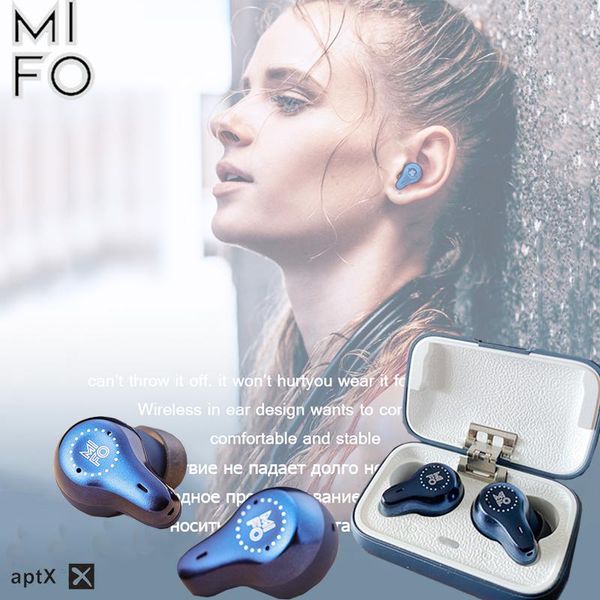 

mifo o7 cnt true wireless noise earphone tws bluetooth double balanced waterproof ip7x earbuds aptx sport touch control headset