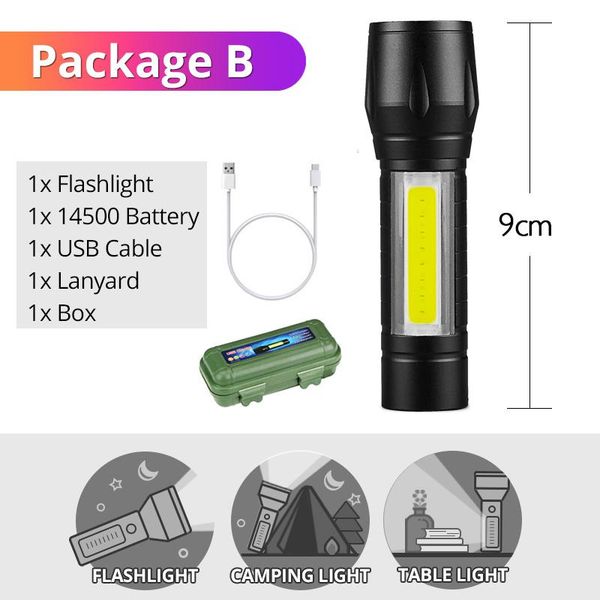 

shenyu q5 коб led мини перезаряжаемые фонарик факел xpe usb прямая зарядка аккумулятора 14500 лампа карманный масштабируемые клип пальчиковы