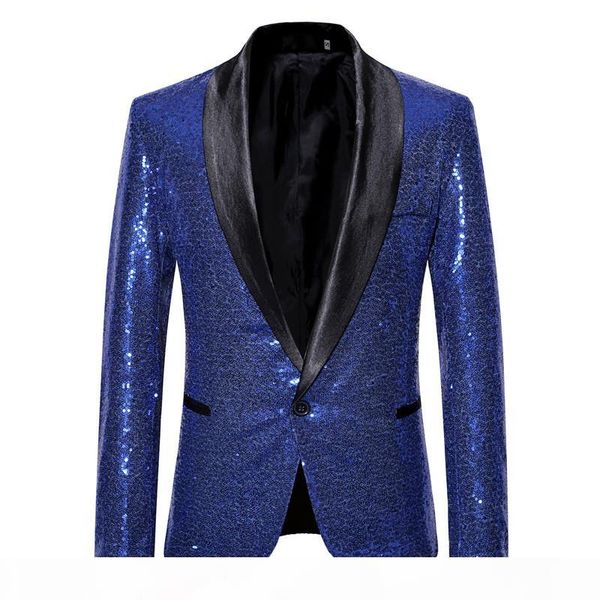 

mens shawl lapel blazer 2019 fashion sliver sequin suit jacket men punk dj club stage singer clothes party wedding suit for men, White;black
