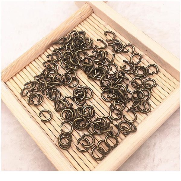 

4/5/6mm jump ring single loop open bronze jump rings split rings for jewelry necklace bracelet chain connector qylnxf