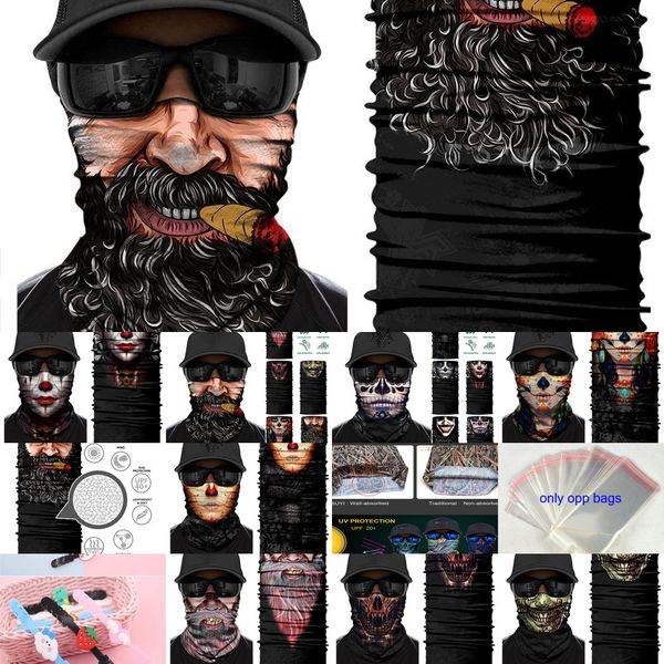 

joker bandana printed men's clown tube scarf neck cover gaiter cycling hiking bicycle half face mask headband summe o2e6b