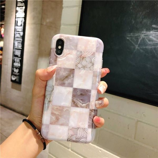 

3e8ujh7y6fashion marble lattice ultra thin soft tpu creative flower custom design pattern personalized imd cell phone case for iphone 11vip2