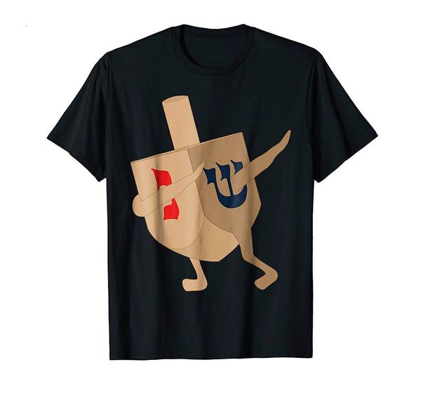 

funny jewish hanukkah gift dabbing dreidel men's t-shirt size m-3xl us stock loose size tee shirt sport hooded sweatshirt hoodie