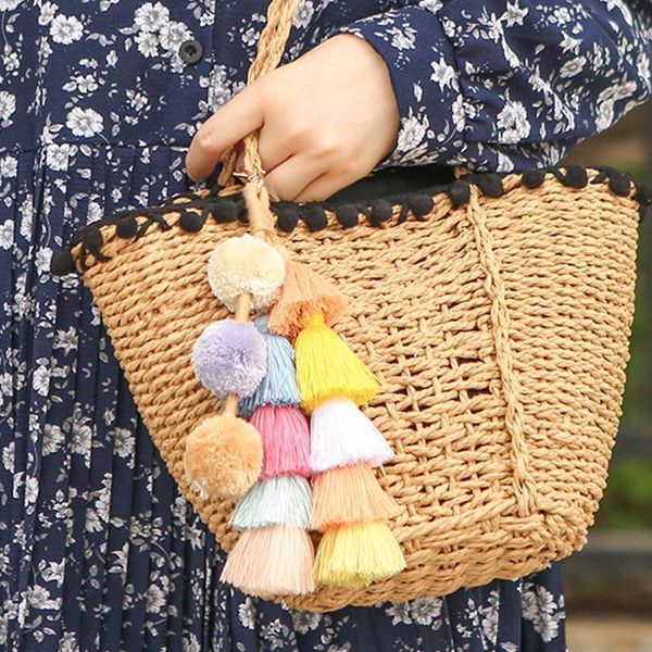 

1pcs fashion tower layer tassel diy jewelry curtain garments decorative accessories key chain handbag pendant craft tassels h sqcxyw