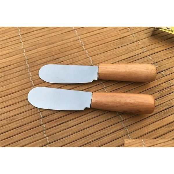 

stainless steel butter knife with wooden handle wedding gifts for guests cheese knife di jllequ network2010