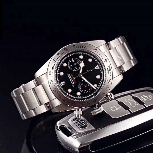 

2020wiis selling men's stainless steel 5-pin t-watch quartz watch, Slivery;brown