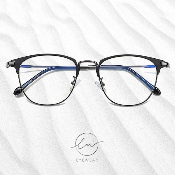 

sunglasses lm design men anti blue alloy glasses frame gaming ultralight square eyeglasses computer light women lunette de vue, White;black