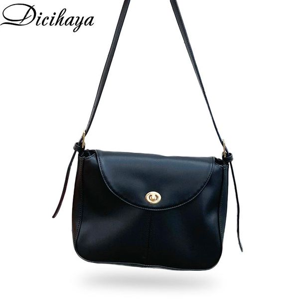

dicihaya женщины pu 2020 новый одно плечо crossbody диагональ ретро сумка vintage все матча big female сумка