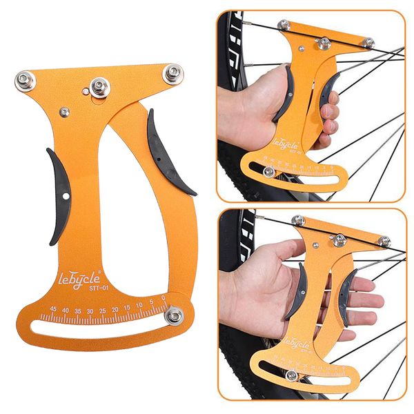 

bicycle spoke tension meter, aluminium alloy bike cycling wheels meter measurement adjustment tool, cnc meter measurement tool