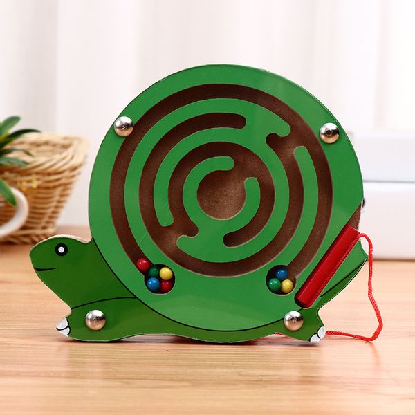 

children magnetic maze toy kid wooden puzzle game toy kids early educational toy brain teaser intellectual jigsaw board game