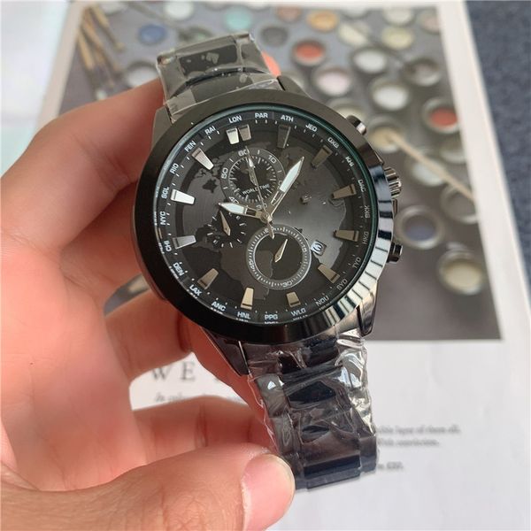 

foreign trade in 2020 big brand men's steel band business watch manufacturers direct sales, Slivery;brown