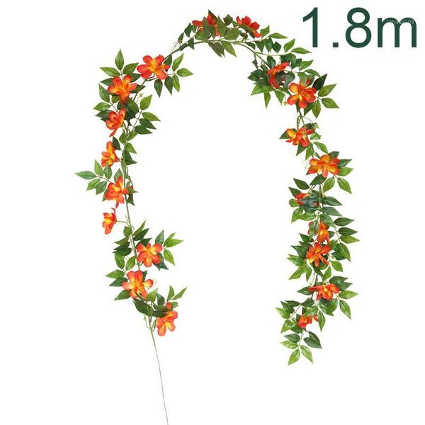 

home office artificial garden vine display simulation wisteria leaf rattan decor1