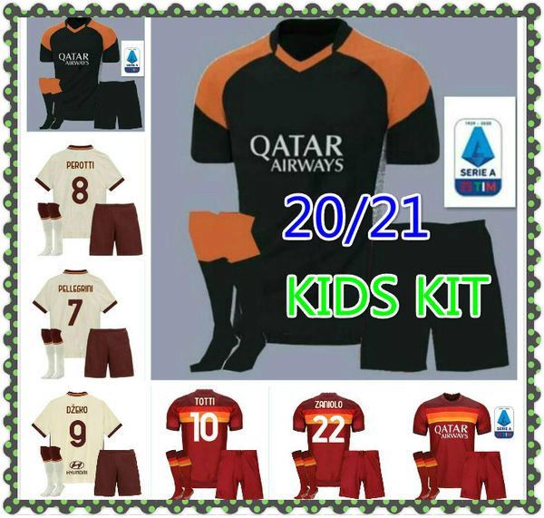 

top thailand quality 2020 2021 totti de rossi как джеко рома футбол футбол 20 21 коларов клюинт футбол футбол футбол рубашки детские наборы, Black