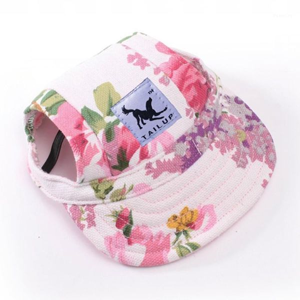 

dog hat with ear holes canvas puppy baseball cap for small dogs outdoor hiking casual hats pet products1